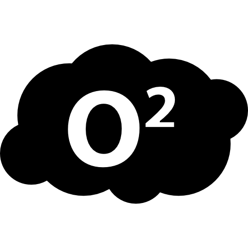 O2 symbol in a cloud